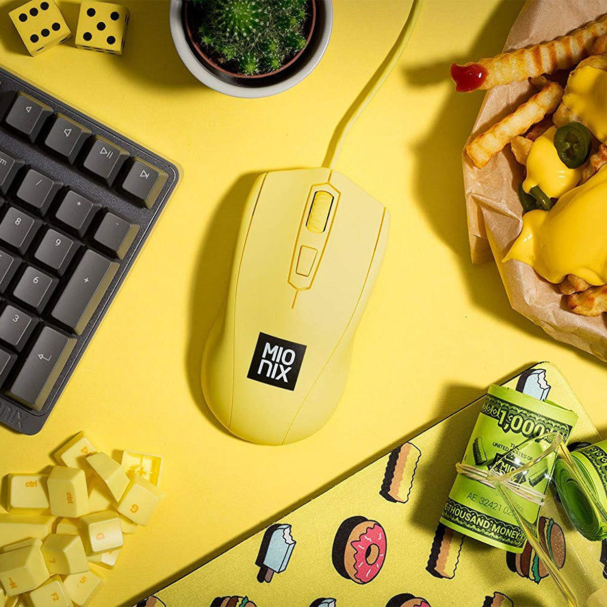 Mionix MIONIX Avior Ambidextrous Optical Gaming Mouse French Fries