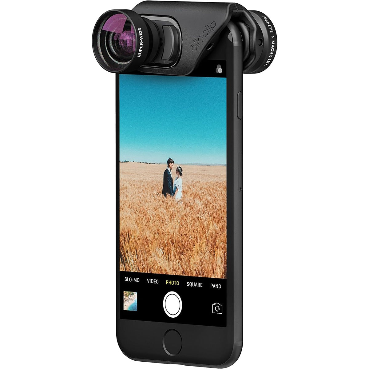 Olloclip OLLOCLIP 3-In-1 Lens With Pendant And Stand Black / Black for iPhone 8-7/8-7 Plus