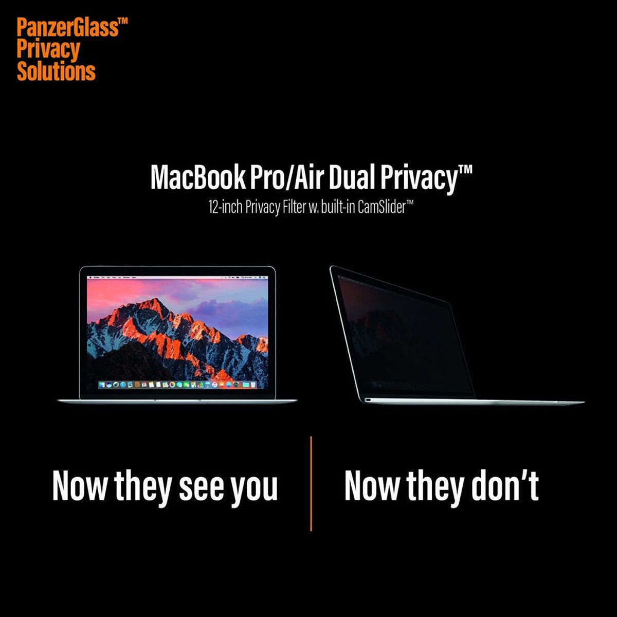 PanzerGlass PANZERGLASS Magnetic Privacy Screen Protector for 12"" MacBook