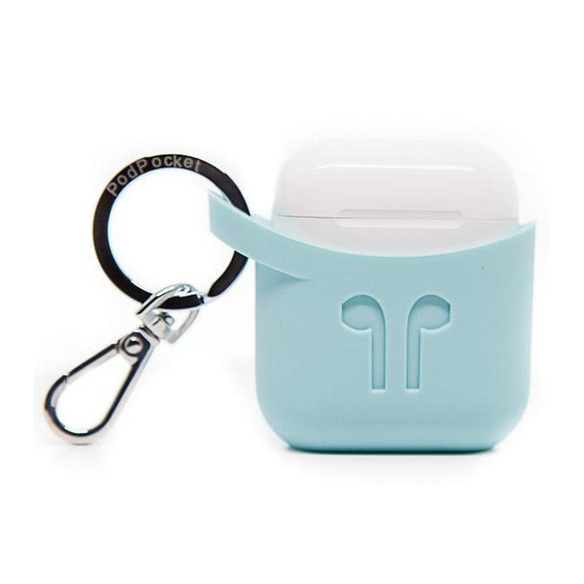 Pod Pocket PODPOCKET Silicone Case for Apple AirPods Aqua Blue