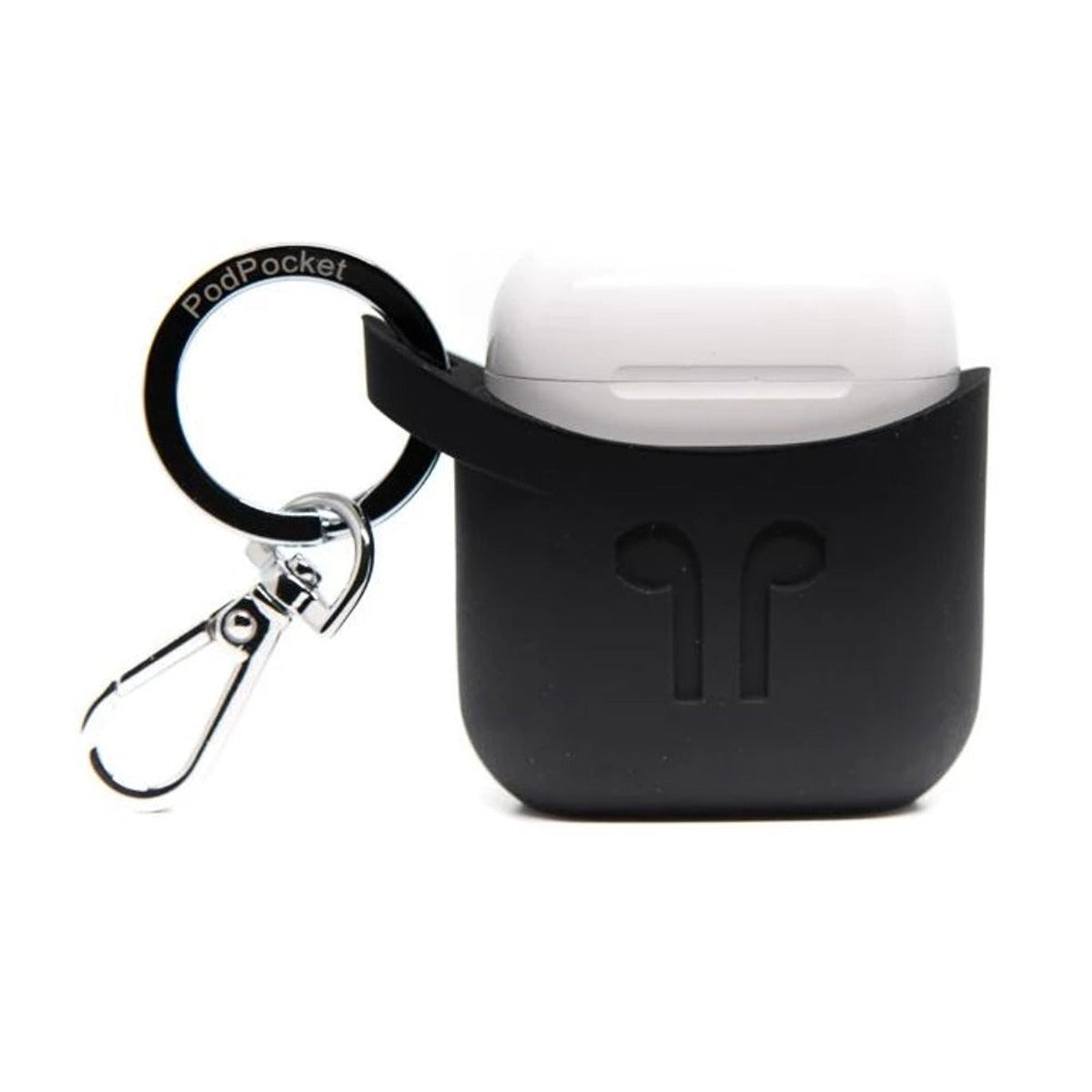Pod Pocket PODPOCKET Silicone Case for Apple AirPods Midnight Black