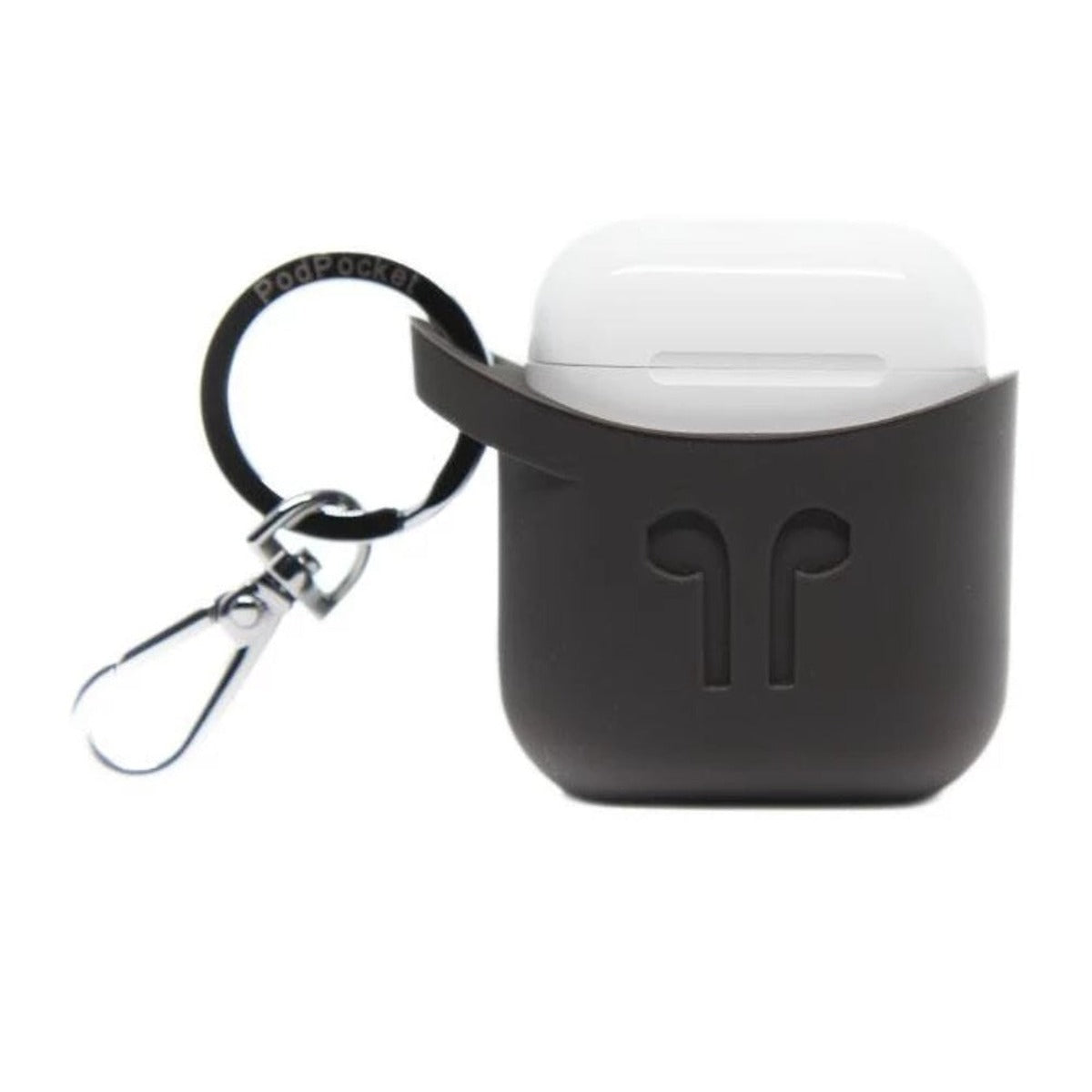 Pod Pocket PODPOCKET Silicone Case for Apple AirPods Cocoa Gray