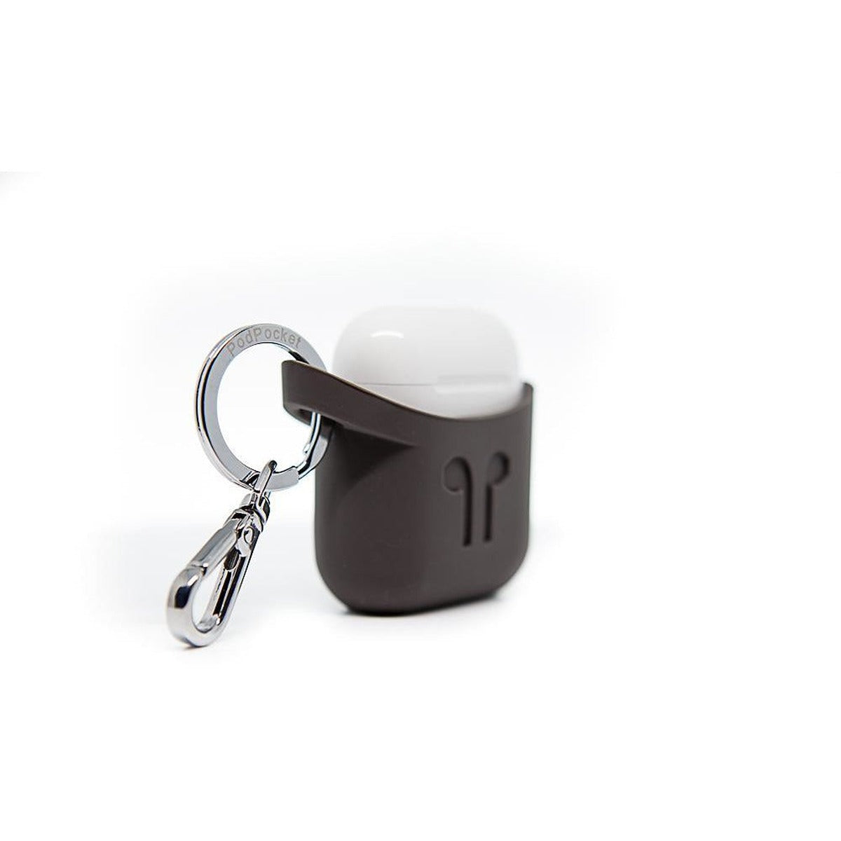 Pod Pocket PODPOCKET Silicone Case for Apple AirPods Cocoa Gray