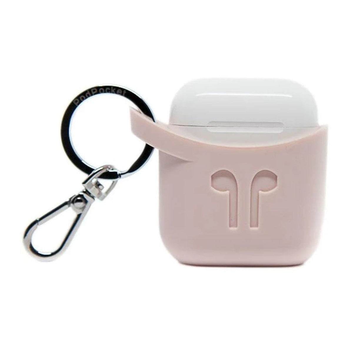 Pod Pocket PODPOCKET Silicone Case for Apple AirPods Pink Ash