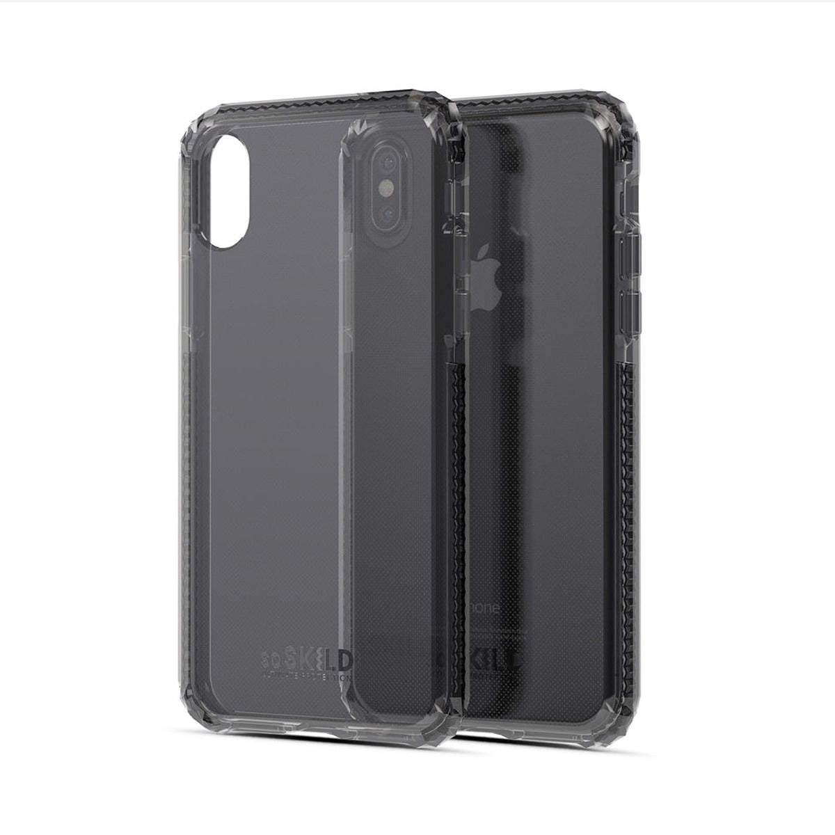 SoSkild SO SKILD iPhone XS Max Defend Heavy Impact Case and Smokey Grey Tempered Glass Screen Protector
