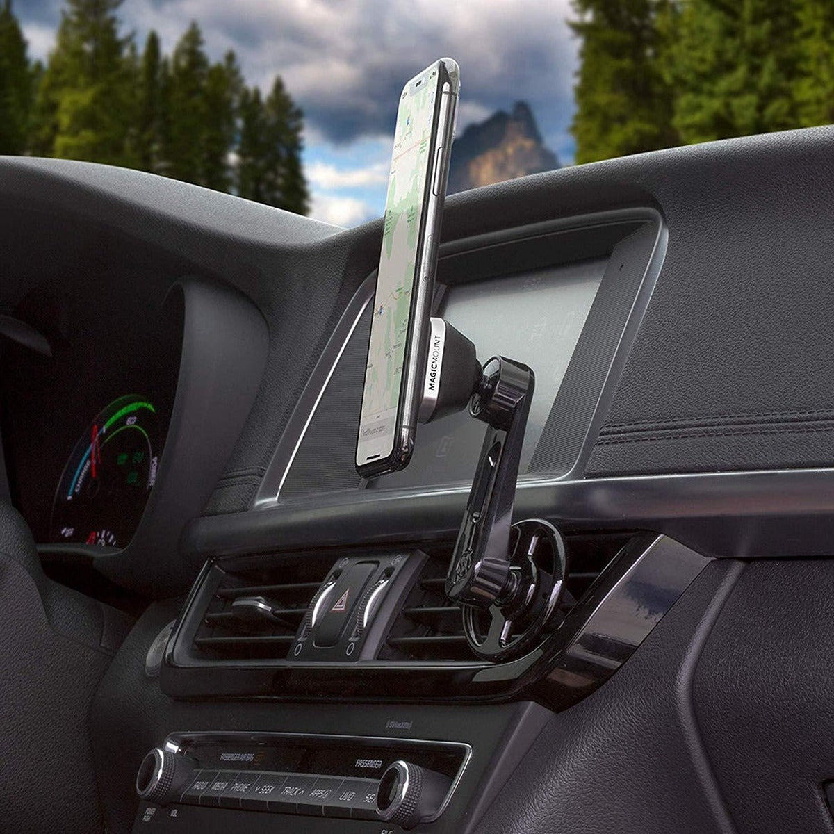 Scosche SCOSCHE Black Magnetic Car Mount Free Flow Vent with Adjustable Arm