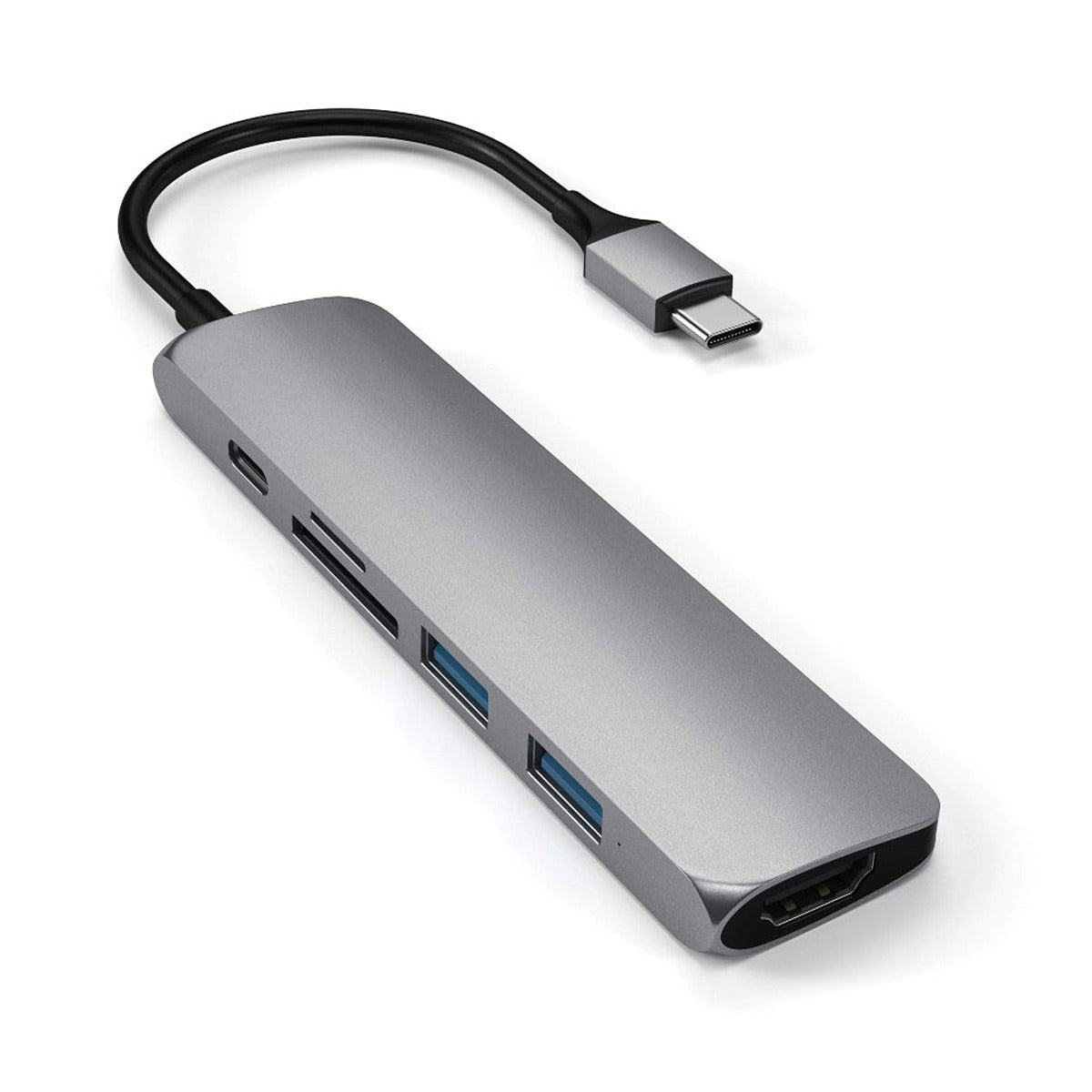 Satechi SATECHI Aluminum Type-C Slim Multi-Port Adapter V2 - Space Gray