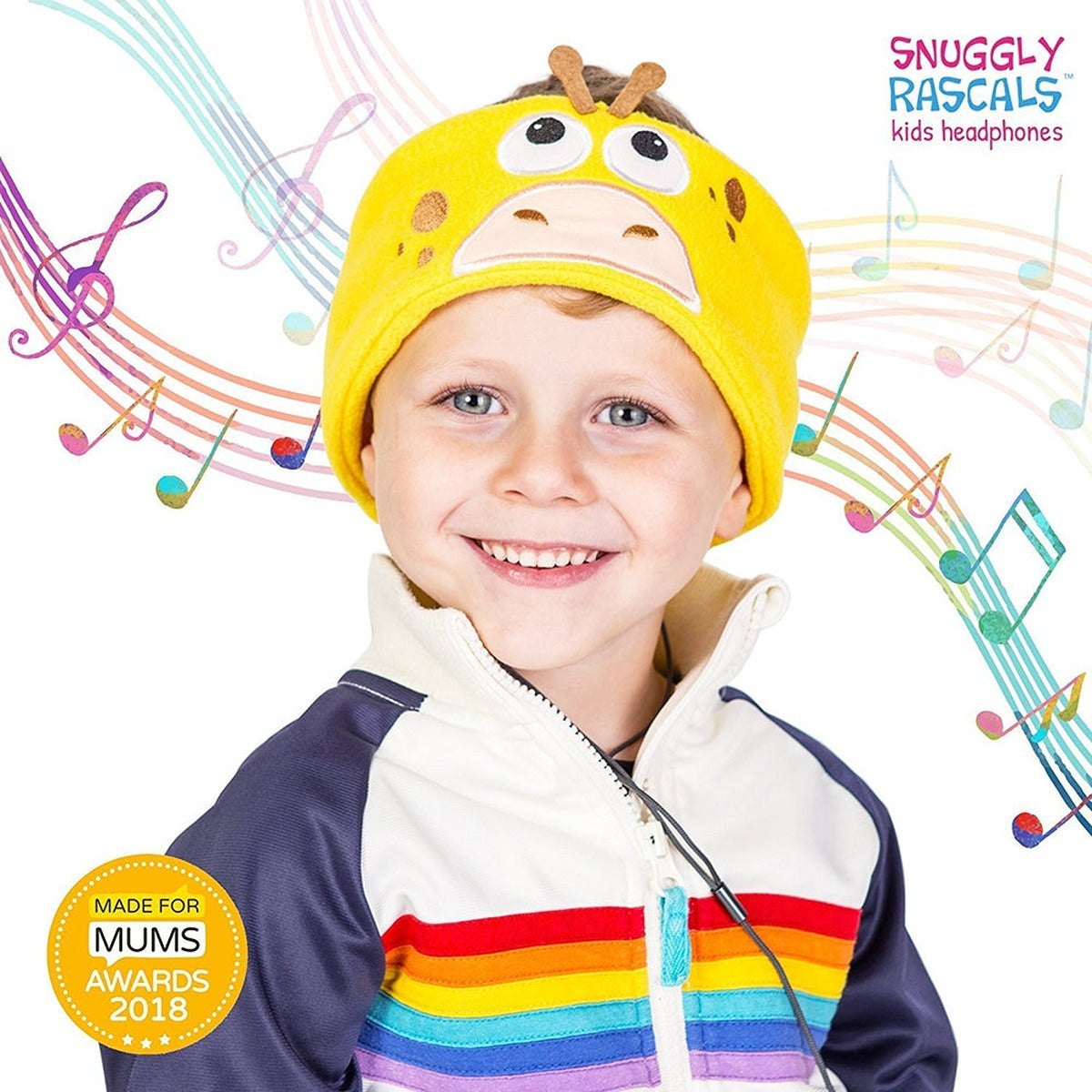 Snuggly Rascals SNUGGLY RASCALS Ultra-Comfortable & Size Adjustable Headphones for Kids GIRAFFE
