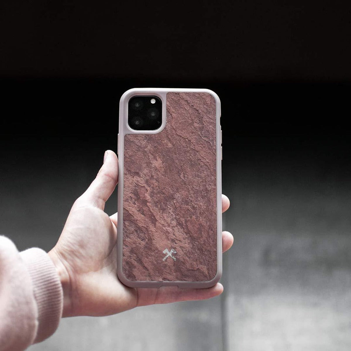 Woodcessories WOODCESSORIES Bumper Case for iPhone 11 Pro - Stone/Canyon Red