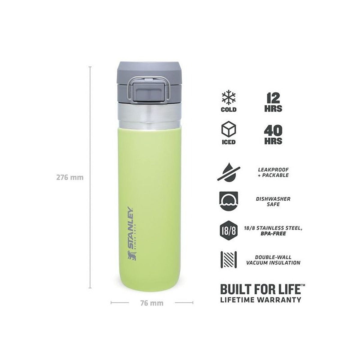 Stanley GO 709ml/24oz Flip Btl Citron
