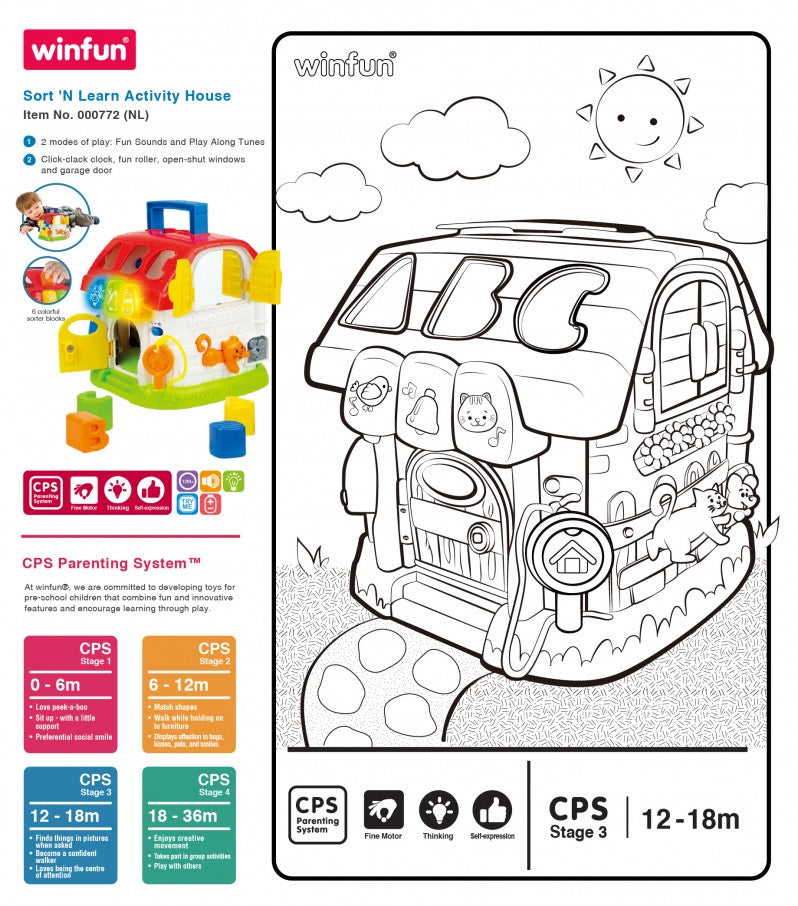 Winfun Baby Toy Sort N Learn Activity House