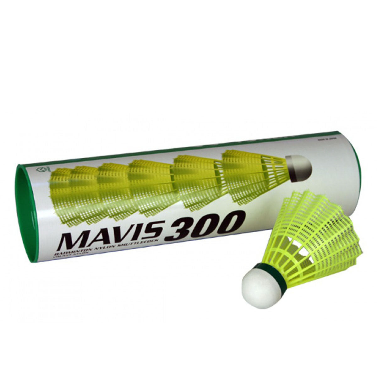 Yonex Mavis 300 White Slow (1*6) Green Cap Shuttlecock
