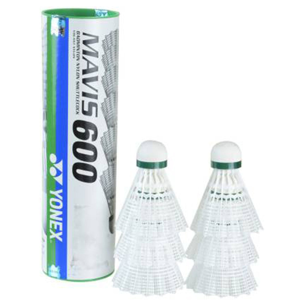 Yonex Mavis 600 White Slow(1*6) Green Cap Shuttlecock