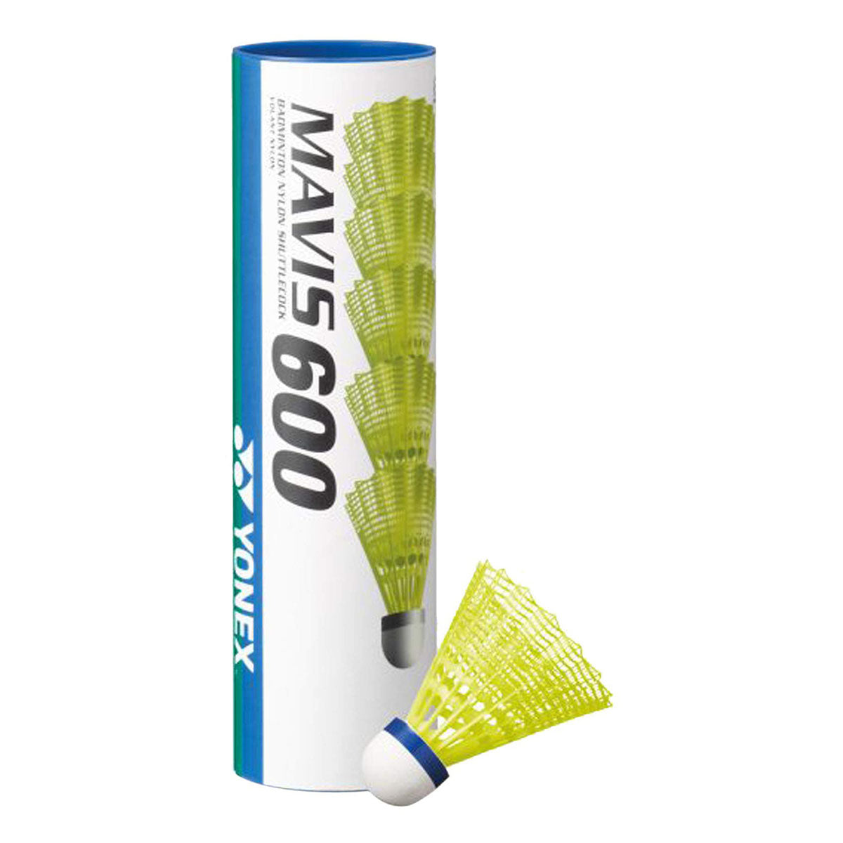 Yonex Mavis 600 Yellow Middle (1*6) Blue Cap Shuttlecock
