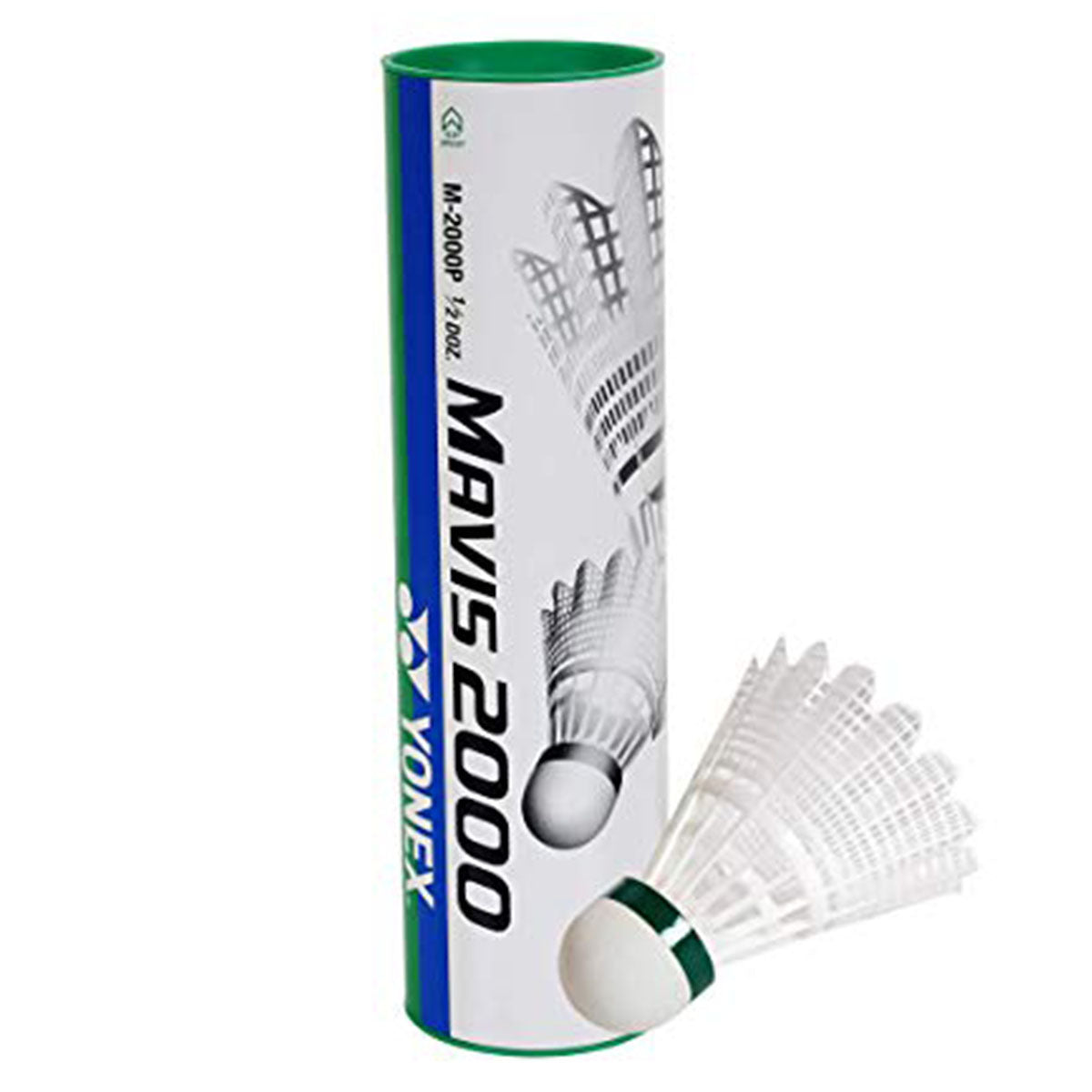 Yonex Mavis 2000 White Slow (1*6) Green Cap Shuttlecock