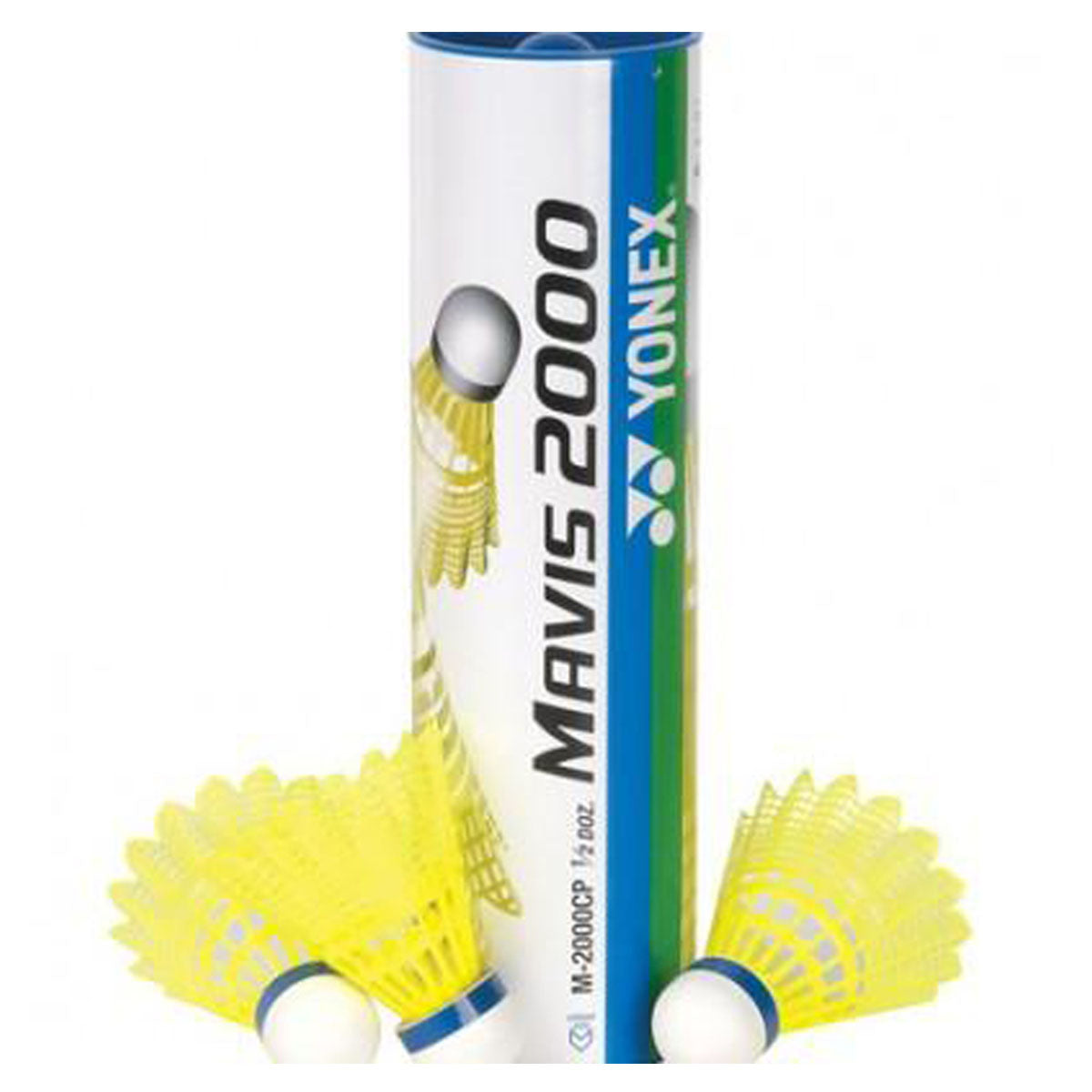 Yonex Mavis 2000 Yellow Middle (1*6) Blue Cap Shuttlecock