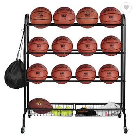 Dawson Sports Ball Storage Cart (104cm x 42cm x 118cm)