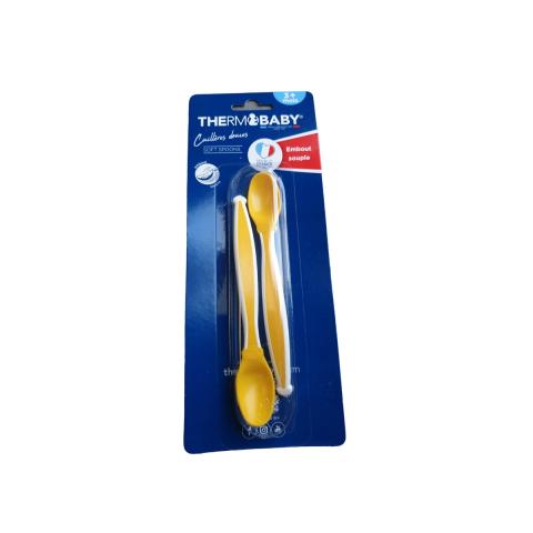 Thermobaby Baby Soft Spoon 2pcs Yellow