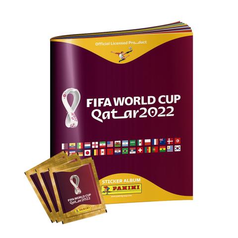 Fifa Panini - Fifa Qatar World Cup 2022 Players Album with 3 Pack of Sticker Collection