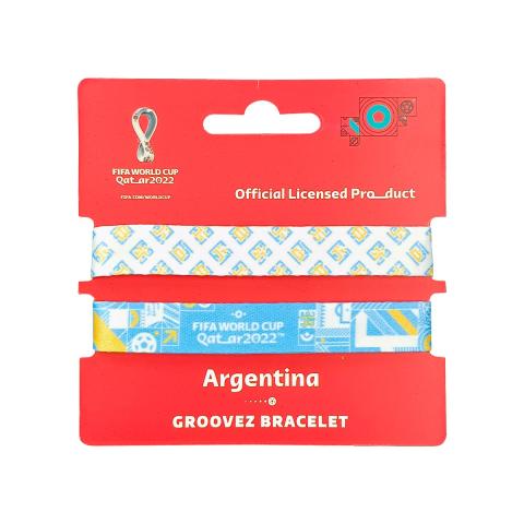 Fifa Fabric Fashionable Qatar 2022 World Cup Country Team Nylon Wrist band - ARGENTINA