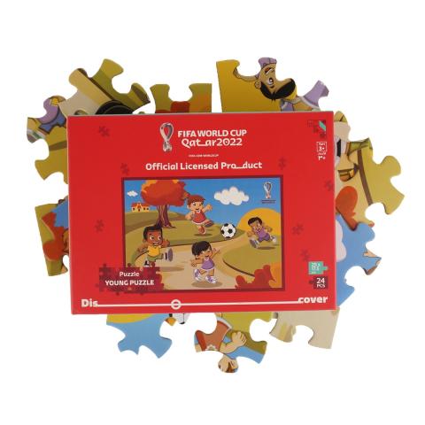 Fifa World Cup Qatar 2022 Football Soccer Jigsaw Puzzle for Kids Learning Educational Toy (25x17.5 cm)