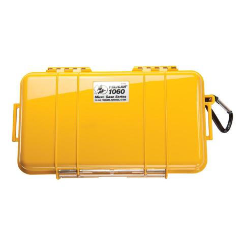 Pelican Micro Case 1060 WL/WI - BK Yellow