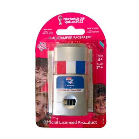 Fifa Flag Stamper Non Toxic | Flag Face paint with free removing cream - CROATIA