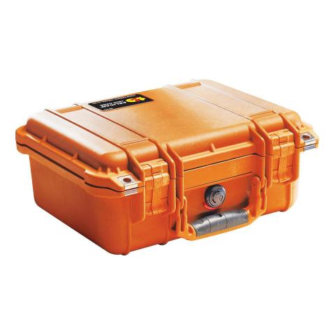 Pelican Case with Foam 1400 WL/WF - Orange