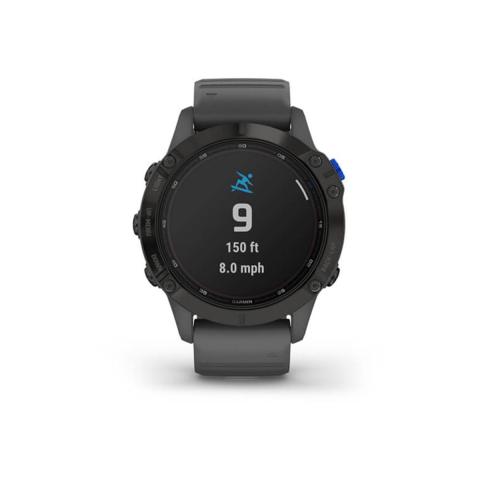 Garmin fenix 6 - Pro Solar Edition Black with slate grey band GPS Watch EMEA