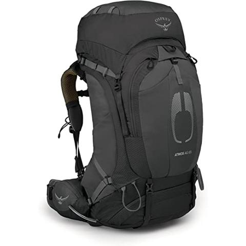Osprey Atmos AG 65 Men&amp;quot;s Backpacking Backpack, Black, Large/X-Large