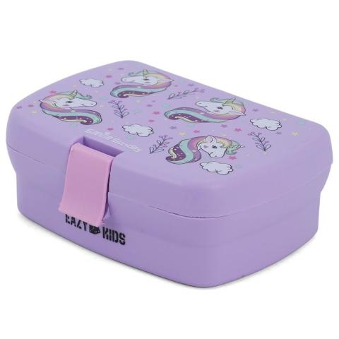Eazy Kids Eazy Kids Bento Lunch Box - Unicorn Purple
