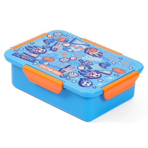 Eazy Kids Eazy Kids - Soccer Lunch Box 850ml - Blue