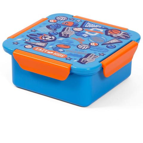 Eazy Kids Eazy Kids - Soccer Lunch Box 650ml - Blue