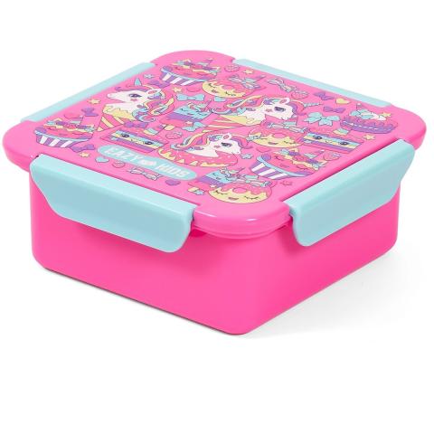 Eazy Kids Eazy Kids - Unicorn Desert Lunch Box 650ml - Pink