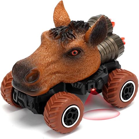 Little Story Little Story Kids Toy 2 Channel Horse Car wt Remote Control Red