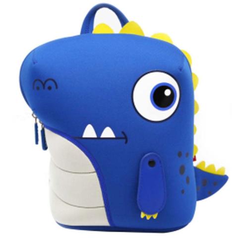 Nohoo Nohoo - Jungle 3D Backpack-Dinosaur Blue - 10 Inch