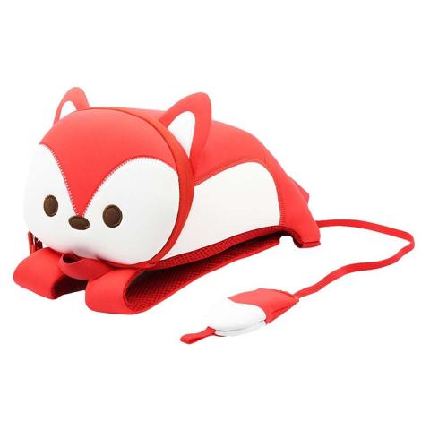 Nohoo Nohoo - Jungle 3D Anti-Lost Fox Backpack - Red