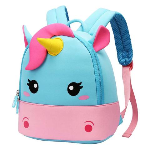 Nohoo Nohoo - Wow Unicorn Backpack Medium - Blue - 10.8 Inch