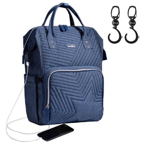 Sunveno Sunveno - Diaper Bag w/ Stroller Hooks - Nova Blue