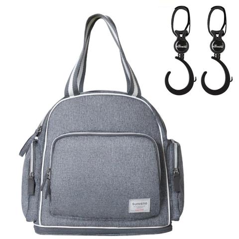 Sunveno Sunveno - Signature Maternity Diaper Bag w/Stroller Hooks - Grey
