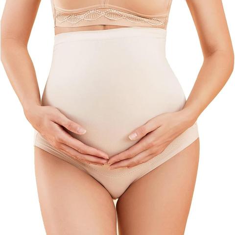 Sunveno Sunveno High Waist Pregnancy Support Cotton Panties SKIN M