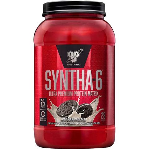 BSN BSN Syntha-6 Whey Protein Cookies and Cream 2.91 Lb