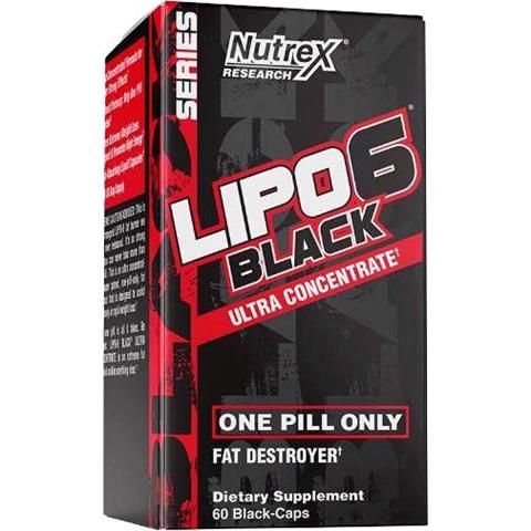 Nutrex Research Nutrex Lipo 6 Black Ultra Concentrate Fat Destroyer 60 Capsules