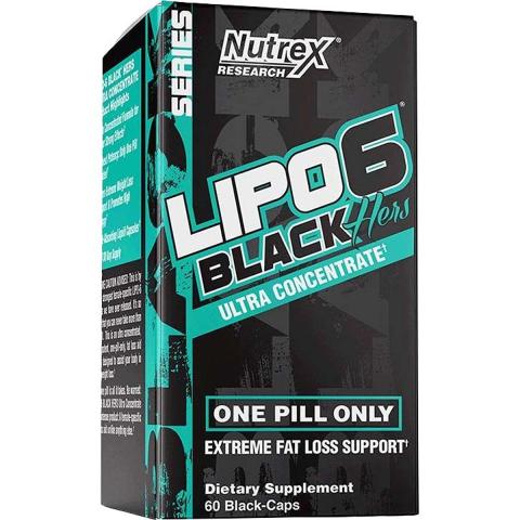 Nutrex Research Nutrex Lipo 6 Black Hers Weight Loss Support 60 Capsules