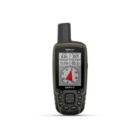 Garmin Gpsmap 65S, Button-Operated Gnss Handheld With Altimeter And Compass, Expanded Satellite Support Multi Band Technology And 2.6&amp;Quot; Colour Display