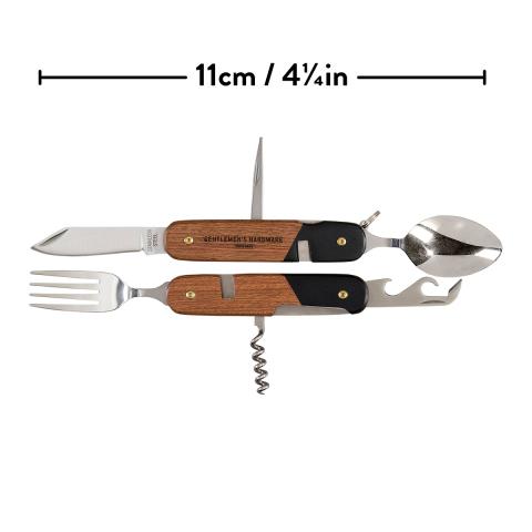 Gentlmens Hardware Camping Cutlery Tool, Wood