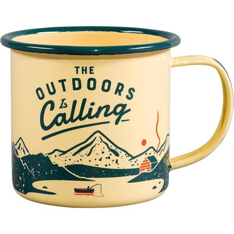 Gentlmens Hardware Enamel Mug - Outdoors is Calling 11 fl.oz / 325 ml