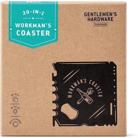 Gentlmens Hardware 20-in-1 Coaster Multi-Tool (Set of 2)