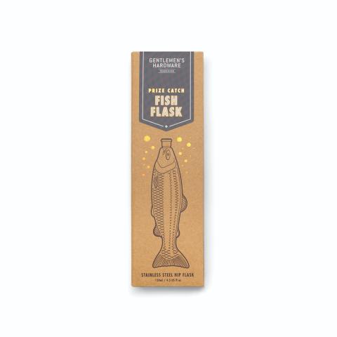 Gentlmens Hardware Fish Hip Flask - Prize Catch 4.5 fl.oz/130ml