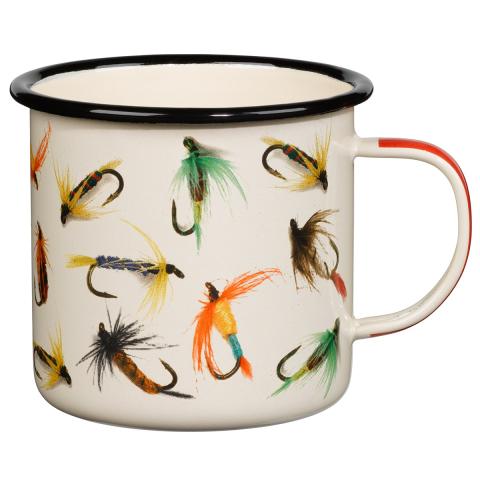 Gentlmens Hardware Enamel Mug - Fly Fishing 17 fl.oz / 500 ml